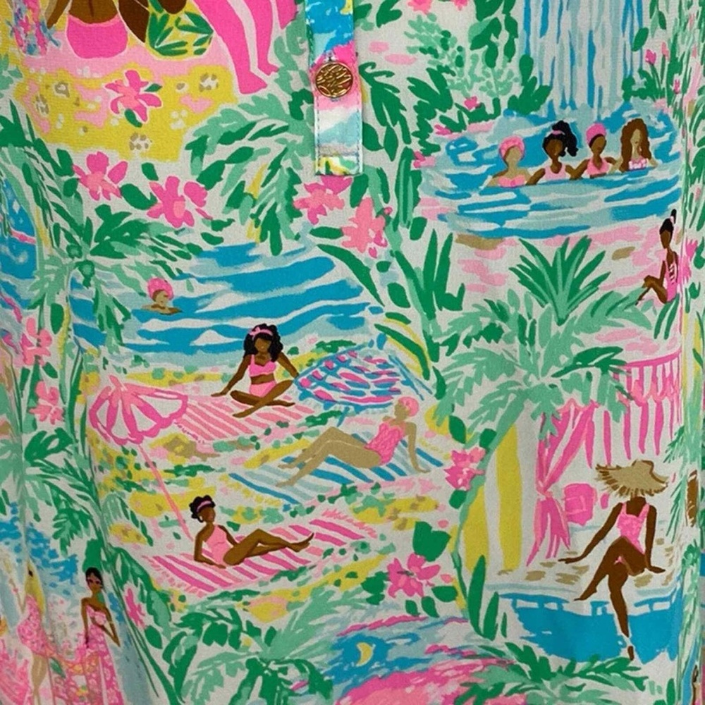 Lilly Pulitzer beautiful  Elsa top in let's get together print. NWT size small - Picture 4 of 5